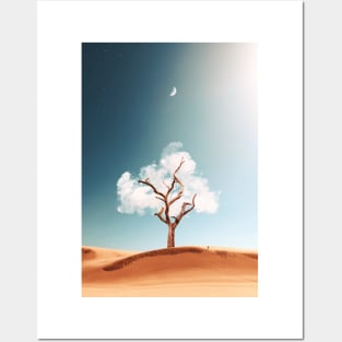 Cloud tree Posters and Art